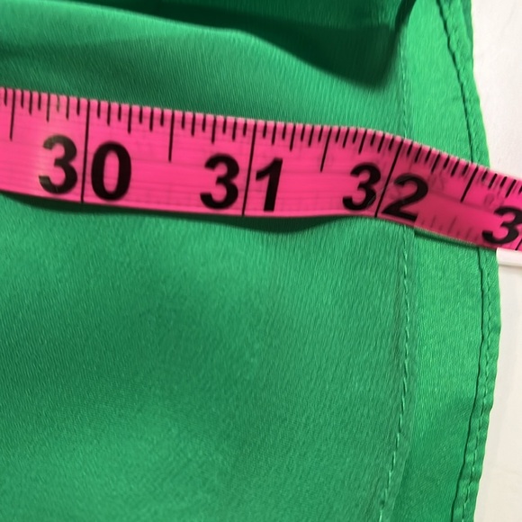 NWT Alfred Angelo Cocktail Dress- green  chiffon, full skirt-Sz 12 - Picture 14 of 14